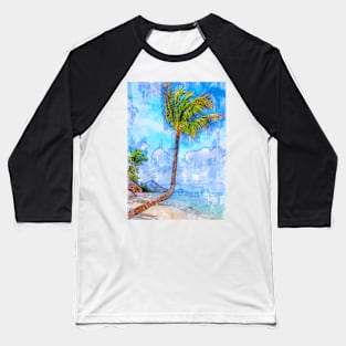 Beautiful Tropical Island Life Mauritius Baseball T-Shirt